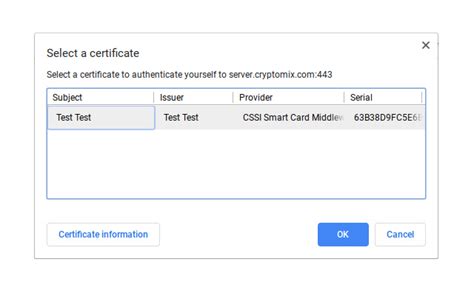 google chrome smart card middleware|Setting up smart card authentication on Google Chrome / Chromium.